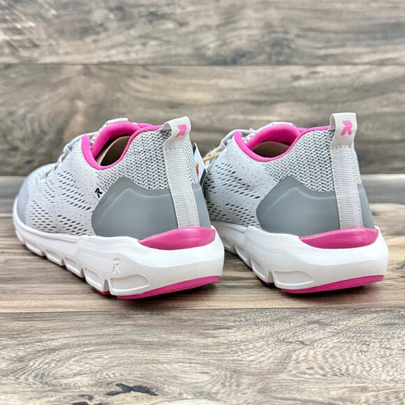NIB Rieker R-Evolution Shelby 03 Sneakers Trainer 8 39 Gray Pink - Picture 9 of 12